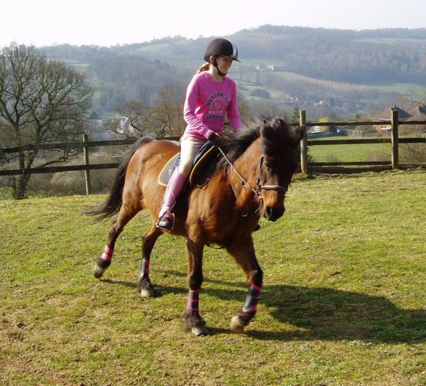 Me and Jazmine cantering.
