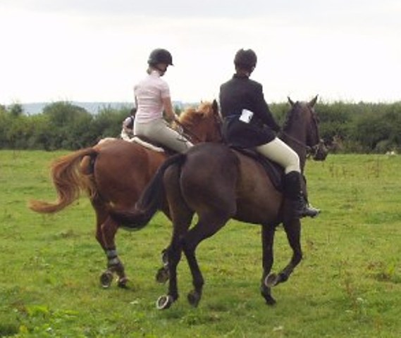 Me and my friend on her horse Poppy
