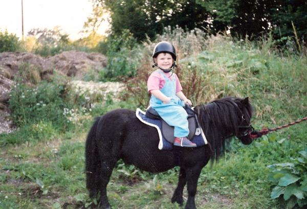 Me as a 2 year old (that shetland was evil)