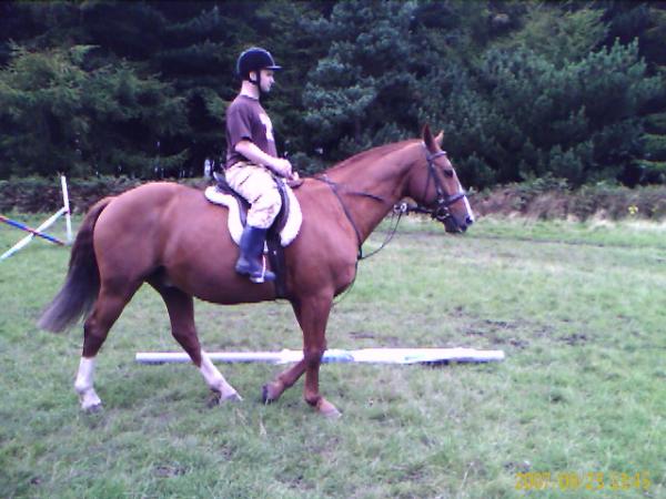 My hubby on him had just got him .......How fat!!!!!!